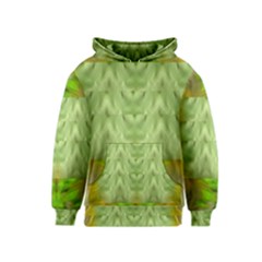 Landscape In A Green Structural Habitat Ornate Kids  Pullover Hoodie by pepitasart