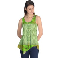 Landscape In A Green Structural Habitat Ornate Sleeveless Tunic by pepitasart
