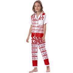 Loved Kids  Satin Short Sleeve Pajamas Set by NoHang