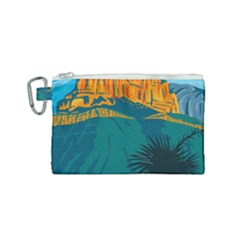 Guadalupe Mountains National Park With El Capitan Peak Texas United States Wpa Poster Art Color Canvas Cosmetic Bag (small) by retrovectors