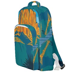 Guadalupe Mountains National Park With El Capitan Peak Texas United States Wpa Poster Art Color Double Compartment Backpack