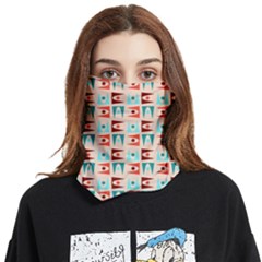 Retro Digital Face Covering Bandana (two Sides) by Mariart