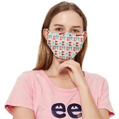 Retro Digital Fitted Cloth Face Mask (adult)