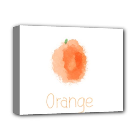Orange Fruit Watercolor Painted Deluxe Canvas 14  X 11  (stretched)