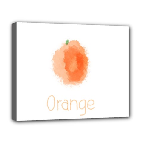 Orange Fruit Watercolor Painted Deluxe Canvas 20  X 16  (stretched)