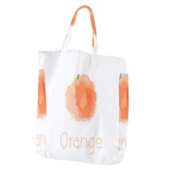 Orange Fruit Watercolor Painted Giant Grocery Tote by Mariart