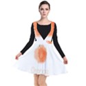 Orange Fruit Watercolor Painted Plunge Pinafore Dress View1