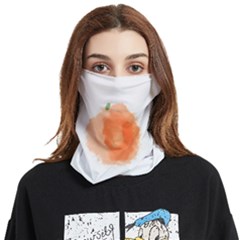 Orange Fruit Watercolor Painted Face Covering Bandana (two Sides)
