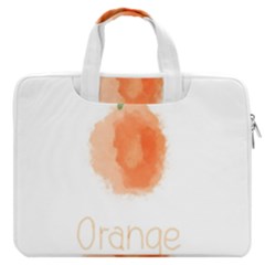 Orange Fruit Watercolor Painted Double Pocket Laptop Bag by Mariart