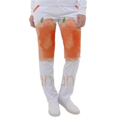 Orange Fruit Watercolor Painted Women s Casual Pants