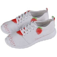Strawbery Fruit Watercolor Painted Men s Lightweight Sports Shoes