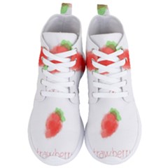 Strawbery Fruit Watercolor Painted Women s Lightweight High Top Sneakers by Mariart