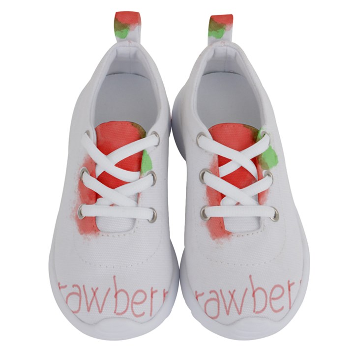 Strawbery Fruit Watercolor Painted Running Shoes