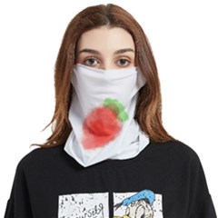 Strawbery Fruit Watercolor Painted Face Covering Bandana (two Sides)