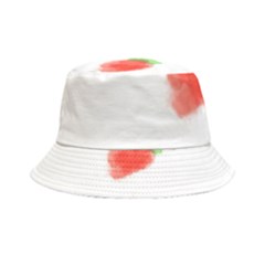 Strawbery Fruit Watercolor Painted Inside Out Bucket Hat by Mariart