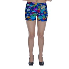 Illustrations Sea Fish Swimming Colors Skinny Shorts by Alisyart
