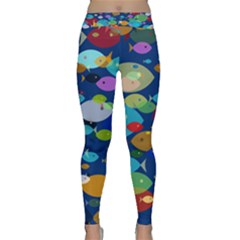 Illustrations Sea Fish Swimming Colors Classic Yoga Leggings