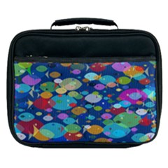 Illustrations Sea Fish Swimming Colors Lunch Bag by Alisyart