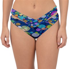 Illustrations Sea Fish Swimming Colors Double Strap Halter Bikini Bottom