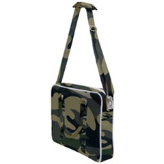 Green Military Camouflage Pattern Cross Body Office Bag by fashionpod
