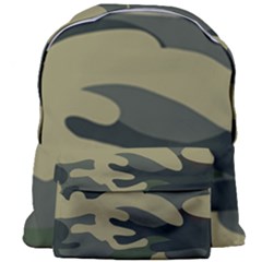 Green Military Camouflage Pattern Giant Full Print Backpack by fashionpod