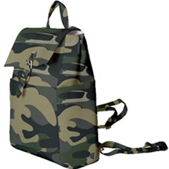 Green Military Camouflage Pattern Buckle Everyday Backpack by fashionpod