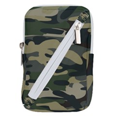 Green Military Camouflage Pattern Belt Pouch Bag (small) by fashionpod