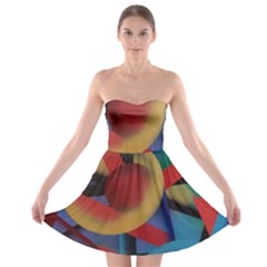 Kaleidoscope 2 Strapless Bra Top Dress