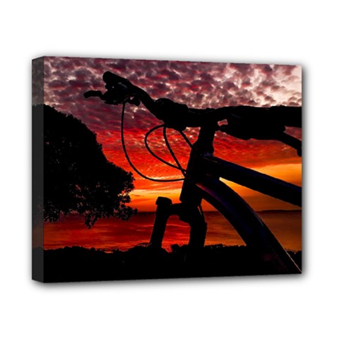 Mountain Bike Parked At Waterfront Park003 Canvas 10  X 8  (stretched) by dflcprintsclothing