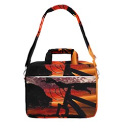 Mountain Bike Parked At Waterfront Park003 Shoulder Laptop Bag by dflcprintsclothing