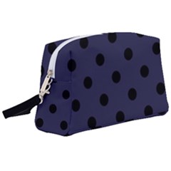 Large Black Polka Dots On Astral Aura - Wristlet Pouch Bag (large) by FashionLane