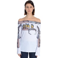 Biker Chicks - By Larenard Off Shoulder Long Sleeve Top by LaRenard