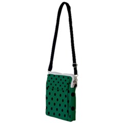 Large Black Polka Dots On Cadmium Green - Multi Function Travel Bag by FashionLane