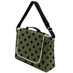 Large Black Polka Dots On Calliste Green - Box Up Messenger Bag by FashionLane