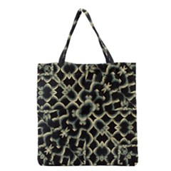 Dark Interlace Motif Mosaic Pattern Grocery Tote Bag by dflcprintsclothing