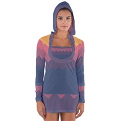 Fall Palette Long Sleeve Hooded T-shirt by goljakoff