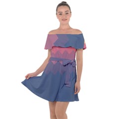 Fall Palette Off Shoulder Velour Dress by goljakoff