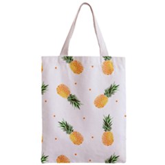 Pineapple Pattern Zipper Classic Tote Bag by goljakoff