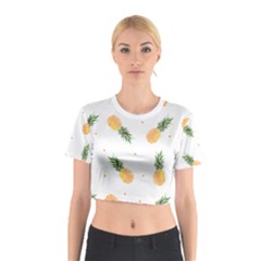 Pineapple Pattern Cotton Crop Top