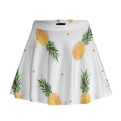 Pineapple Pattern Mini Flare Skirt by goljakoff