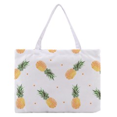 Pineapple Pattern Zipper Medium Tote Bag by goljakoff