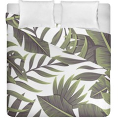 Tropical Leaves Duvet Cover Double Side (king Size) by goljakoff