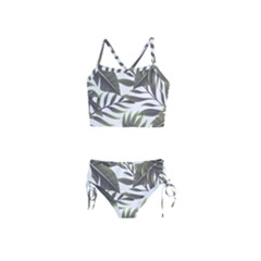 Tropical Leaves Girls  Tankini Swimsuit by goljakoff