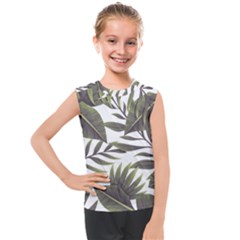 Tropical Leaves Kids  Mesh Tank Top by goljakoff