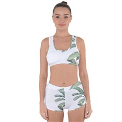 Palm Leaves Racerback Boyleg Bikini Set by goljakoff