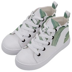 Palm Leaves Kids  Mid-top Canvas Sneakers
