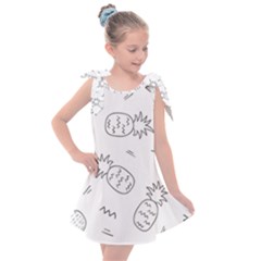 Pineapples Kids  Tie Up Tunic Dress by goljakoff