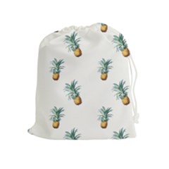 Tropical Pineapples Drawstring Pouch (xl) by goljakoff