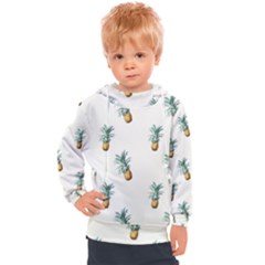 Tropical Pineapples Kids  Hooded Pullover by goljakoff