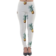 Tropical Pineapples Lightweight Velour Leggings by goljakoff